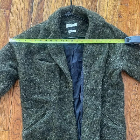 Isabel Marant Etoile olive green wool and alpaca cocoon coat - Picture 8 of 8